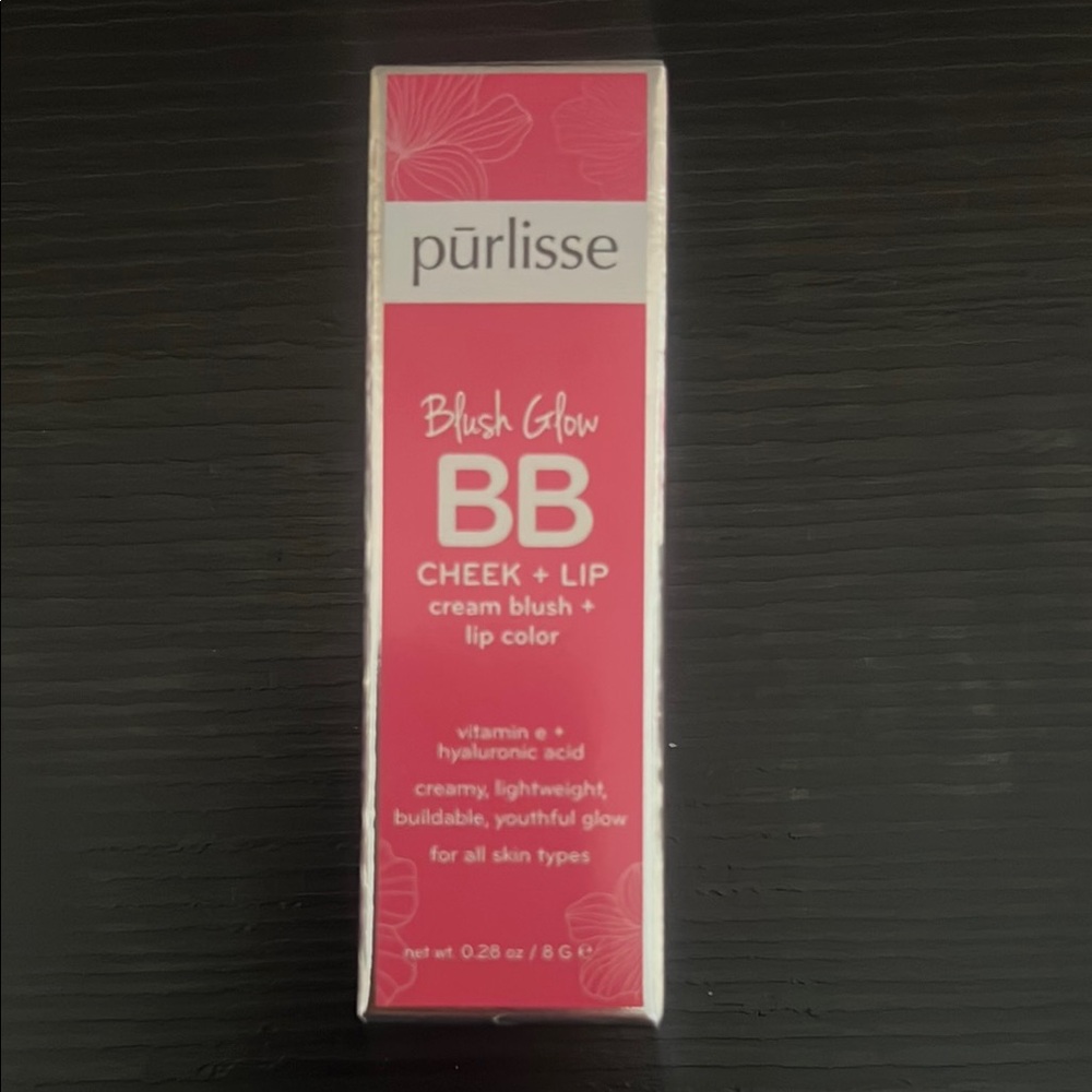 Purlisse Blush Glow BB Cheek + Lip Cream - Pink .Crush 28 oz